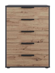 Wiemann Graphite Natural Daytona Matt 5 Drawer Chest - Image 2 of 3