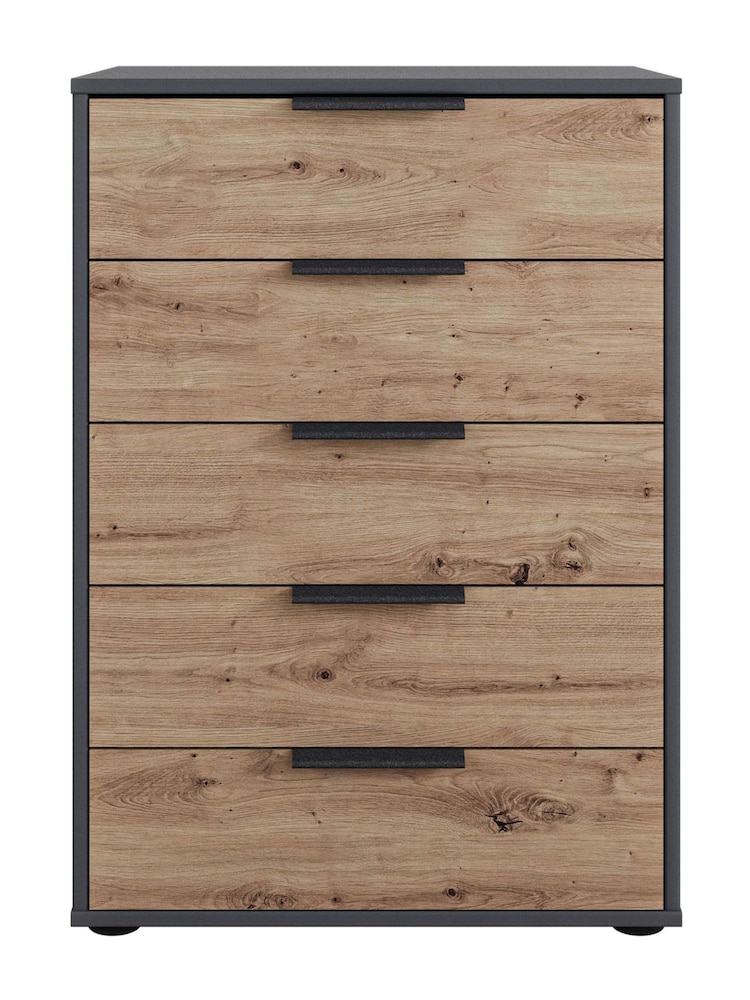 Wiemann Graphite Natural Daytona Matt 5 Drawer Chest - Image 2 of 3