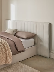 Soft Velvet Natural Oyster Mayfair Upholstered Headboard - Image 2 of 8