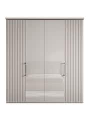 Wiemann Pebble grey Daytona Glass Wardrobe - Image 3 of 4