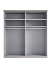 Wiemann Pebble grey Daytona Glass Wardrobe - Image 4 of 4