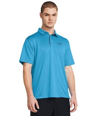 Under Armour Coral/Red Golf Tech Polo Shirt - Image 1 of 4