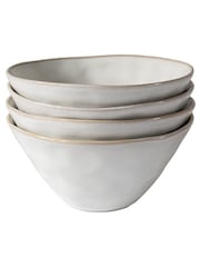 Dutch Rose Set of 4 White Bowls 14cm Gift Boxed - Image 4 of 4