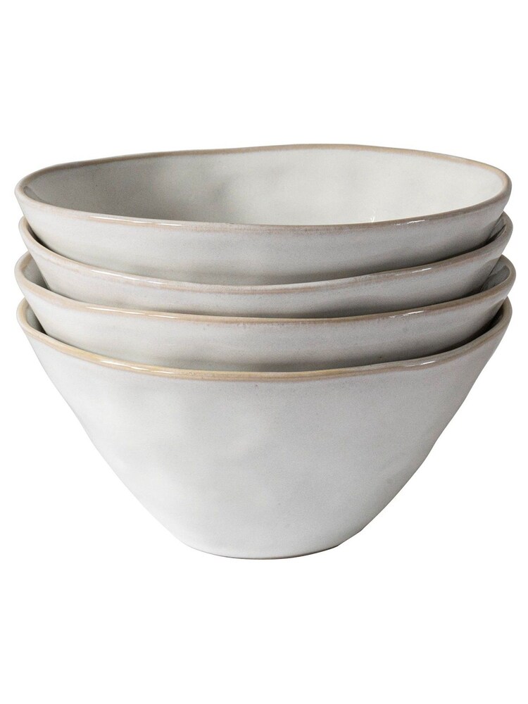 Dutch Rose Set of 4 White Bowls 14cm Gift Boxed - Image 4 of 4 Dutch Rose Set of 4 White Bowls 14cm Gift Boxed - Image 4 of 4