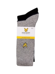 Multi Lyle & Scott Socks 3 Pack - Image 5 of 5