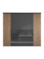 Wiemann Graphite Daytona Glass Wardrobe - Image 3 of 4