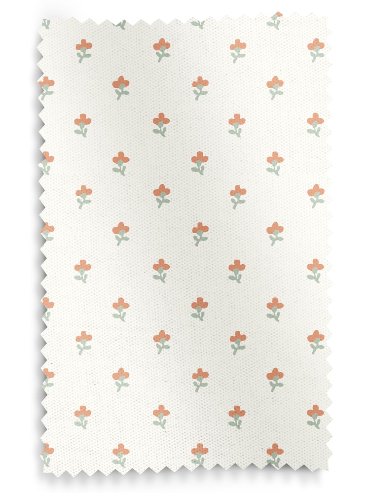 Laura Ashley Apricot Wood Violet Made to Measure 100% Cotton Roman Blinds - Image 6 of 6
