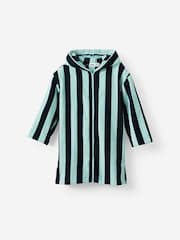 Cotton On Blue Kids Zip Through Hooded Towel - Image 1 of 3