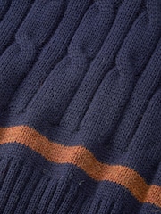 Aubin Blue Hobbs Cricket Wool Slipover - Image 5 of 5