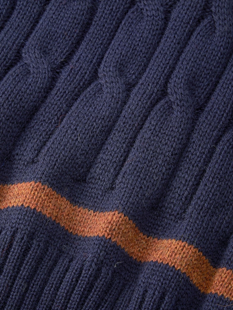 Aubin Blue Hobbs Cricket Wool Slipover - Image 5 of 5