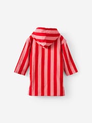 Cotton On Red Kids Zip Thru Hooded Towel - Image 2 of 3
