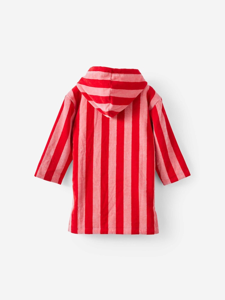 Cotton On Red Kids Zip Thru Hooded Towel - Image 2 of 3 Cotton On Red Kids Zip Thru Hooded Towel - Image 2 of 3