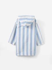 Cotton On Blue Kids Zip Thru Hooded Towel - Image 2 of 3