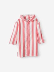 Cotton On Pink Kids Zip Thru Hooded Towel - Image 1 of 3
