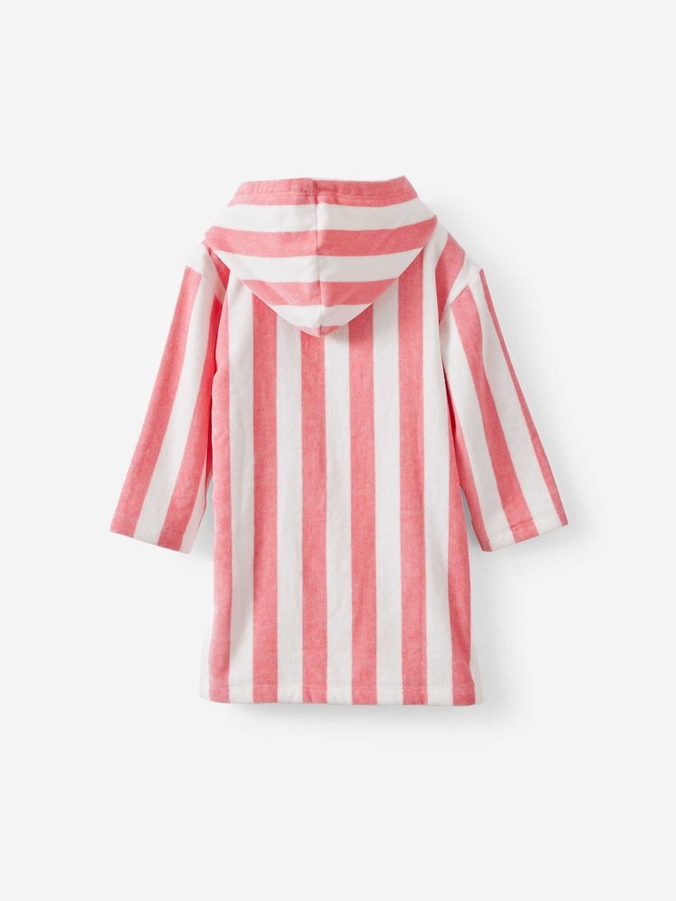 Cotton On Pink Kids Zip Thru Hooded Towel - Image 2 of 3 Cotton On Pink Kids Zip Thru Hooded Towel - Image 2 of 3