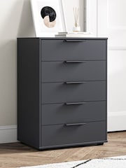 Wiemann Graphite Daytona Matt 5 Drawer Chest - Image 1 of 3