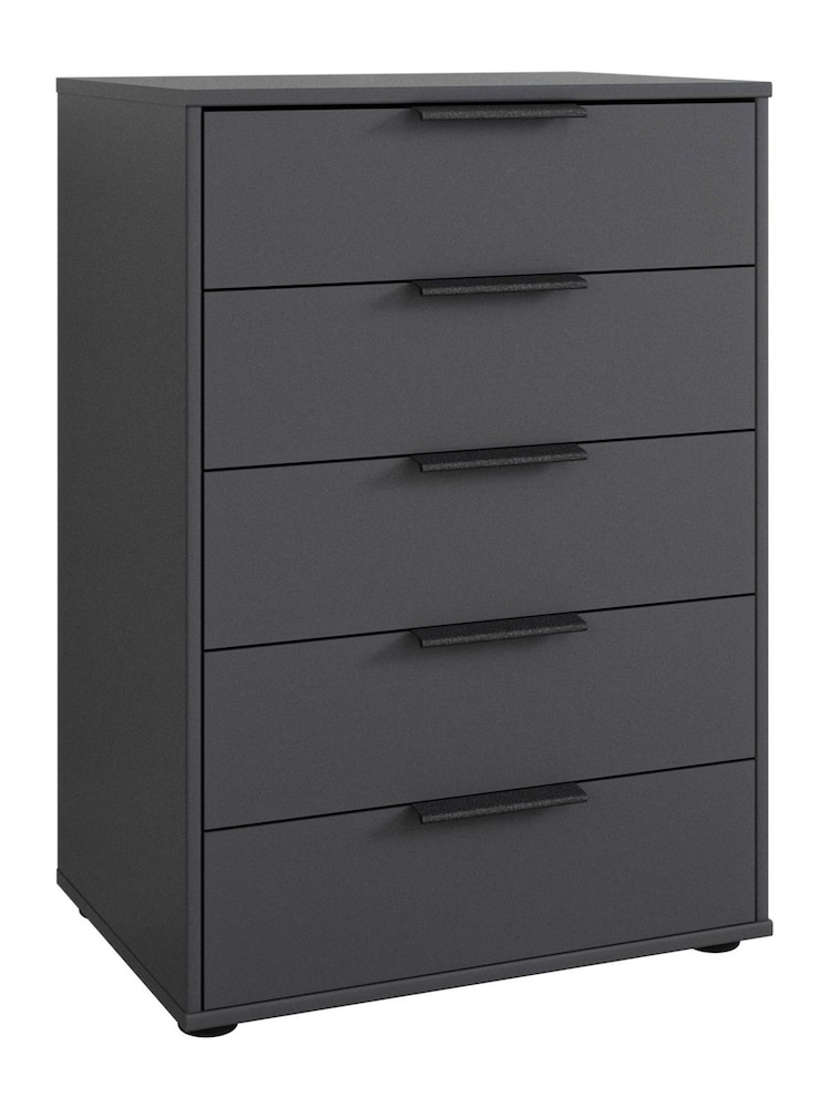 Wiemann Graphite Daytona Matt 5 Drawer Chest - Image 3 of 3