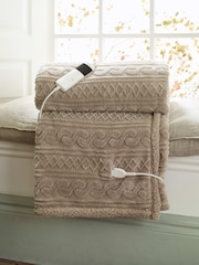 Deyongs Taupe Alnwick Throw - Image 1 of 3