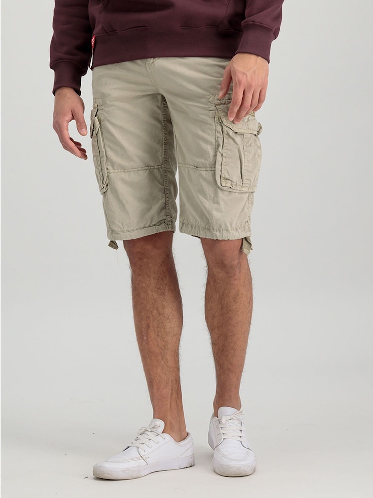 Alpha Industries 100% Cotton Bone Jet Shorts - Image 3 of 3