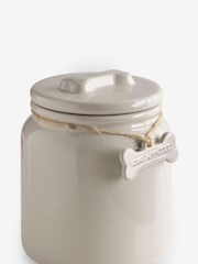 White Ceramic Pet Treat Jar - Image 3 of 3