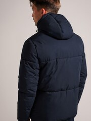 Ted Baker Blue Kinmont Short Hooded Puffer Jacket - Image 2 of 6
