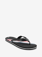 Tommy Hilfiger Black Stripe Flip Flops - Image 2 of 4