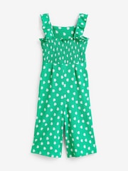 Grün - Jumpsuit aus Crinkle-Jersey mit Rüschenärmeln (3-16 Jahre) - Bild 5 von 5