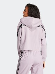 adidas Purple Sportswear Future Icons 3-Stripes Hoodie - Image 2 of 7