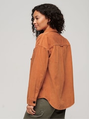 Superdry Brown Chunky Cord Overshirt - Image 2 of 6