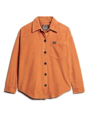 Superdry Brown Chunky Cord Overshirt - Image 4 of 6