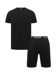 Lyle & Scott Black Lounge Set - Image 1 of 5