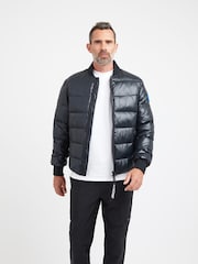 JACK1T Black Vortex Bomber Jacket - Image 1 of 6