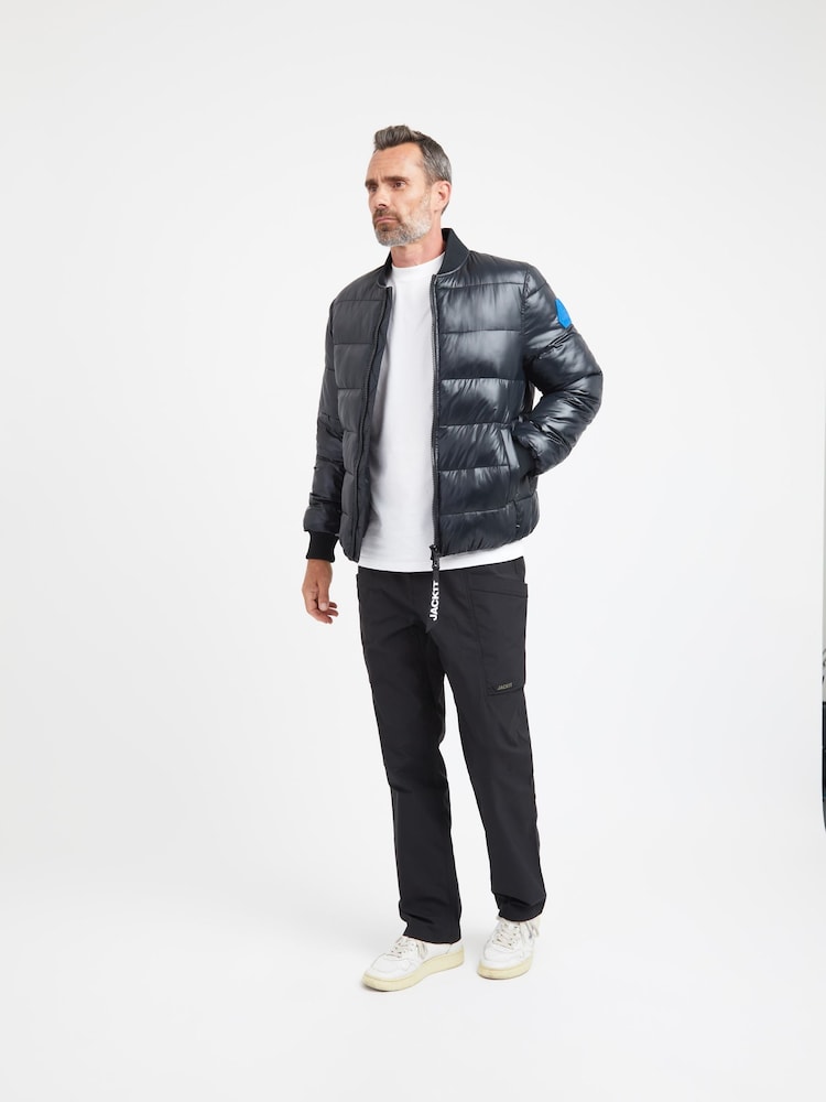JACK1T Black Vortex Bomber Jacket - Image 2 of 6 JACK1T Black Vortex Bomber Jacket - Image 2 of 6