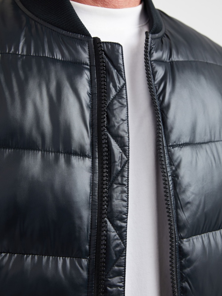 JACK1T Black Vortex Bomber Jacket - Image 6 of 6 JACK1T Black Vortex Bomber Jacket - Image 6 of 6