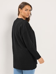 Yours Curve Black Essential Cardigan - Image 3 of 6