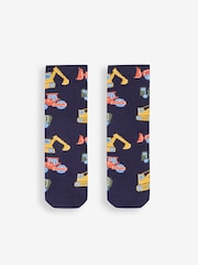 JoJo Maman Bébé Navy Blue Welly Socks - Image 2 of 3