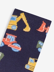 JoJo Maman Bébé Navy Blue Welly Socks - Image 3 of 3