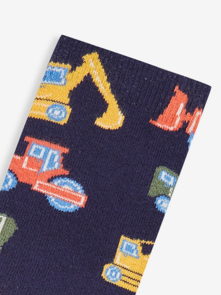 JoJo Maman Bébé Navy Blue Welly Socks - Image 3 of 3