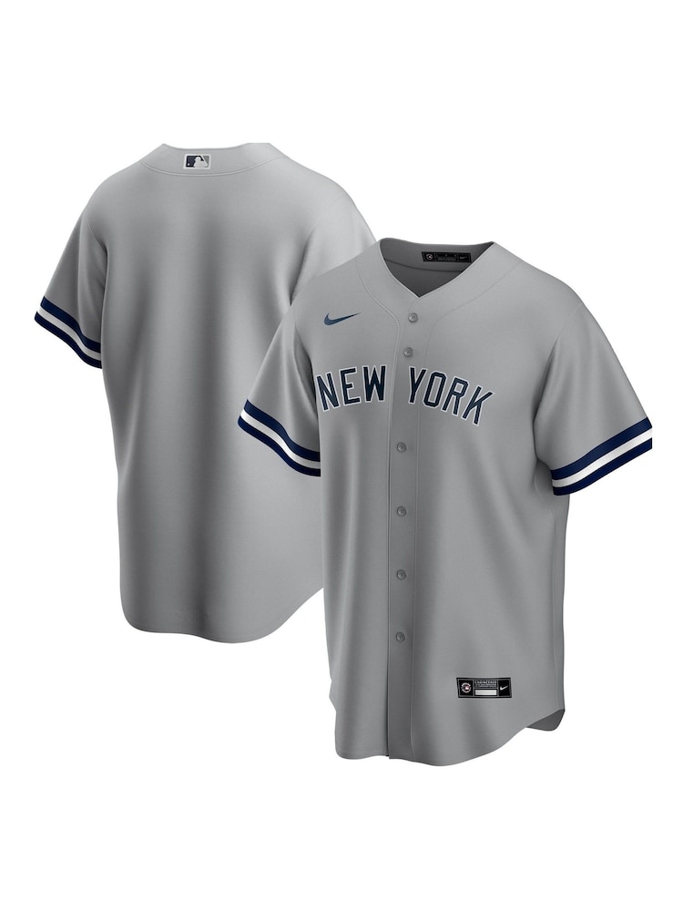 Nike Grey New York Yankees Official Replica Road Jersey Youth - Image 1 of 3