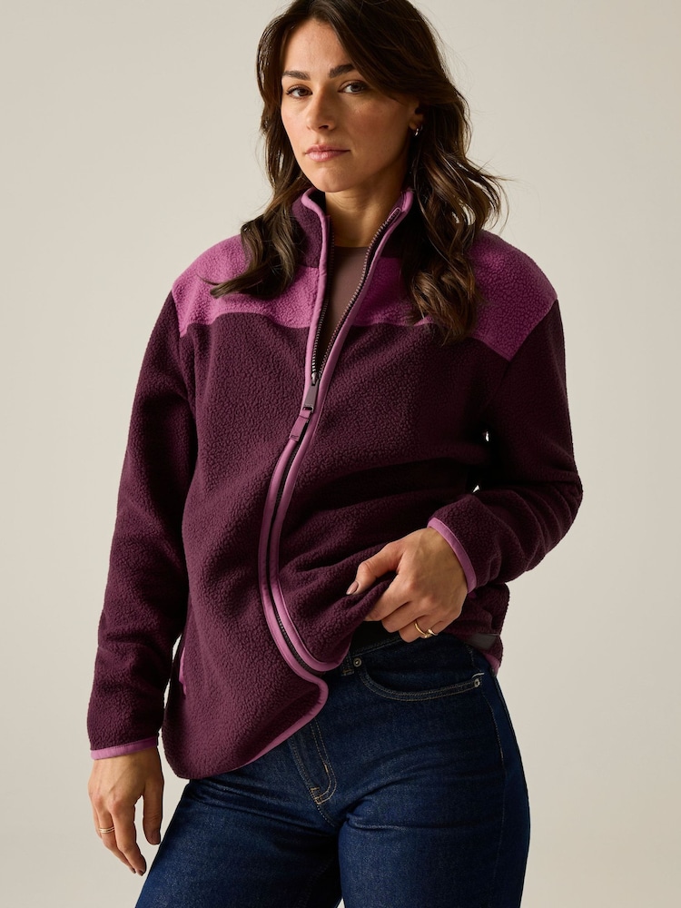 Regatta Pink Frankie Borg Full Zip Fleece - Image 2 of 9