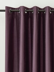Catherine Lansfield Purple Faux Fur Soft and Cosy Draught Excluder Curtains - Image 1 of 5