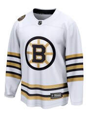 Fanatics NHL Boston Bruins Replica Breakaway Away Anniversary White Jersey - Image 2 of 3