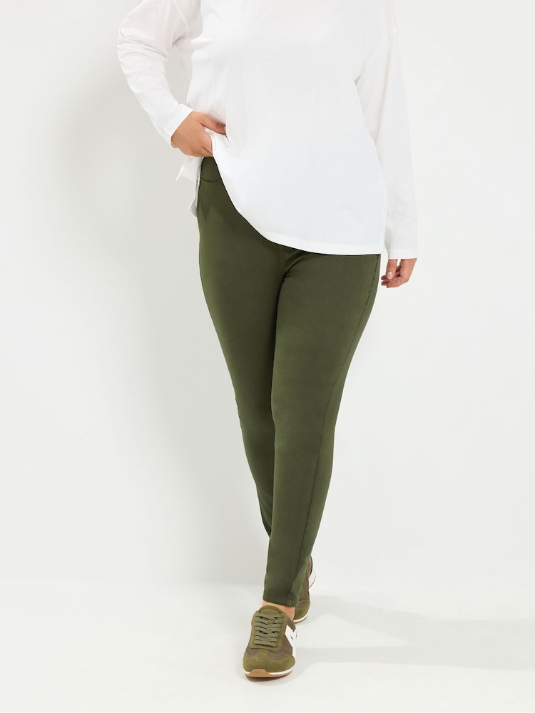 Жасыл - Yours Curve Grace Jeggings - 6суретінің 1 суреті