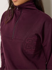 Hanorac PixieGirl Petite brodat cu slogan 22 și guler înalt - Imaginea 4 din 6