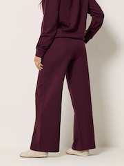 PixieGirl Petite Embroidered 22 Slogan Wide Leg Joggers - Imaginea 3 din 6