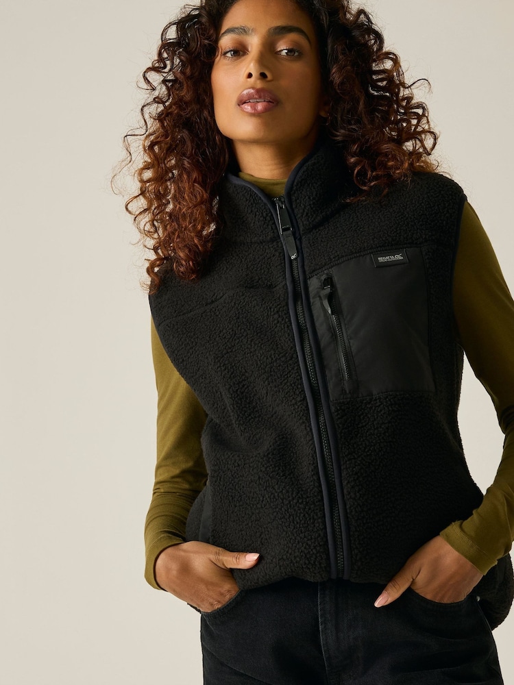 Regatta Black Frankie Borg Longline Fleece - Image 1 of 9