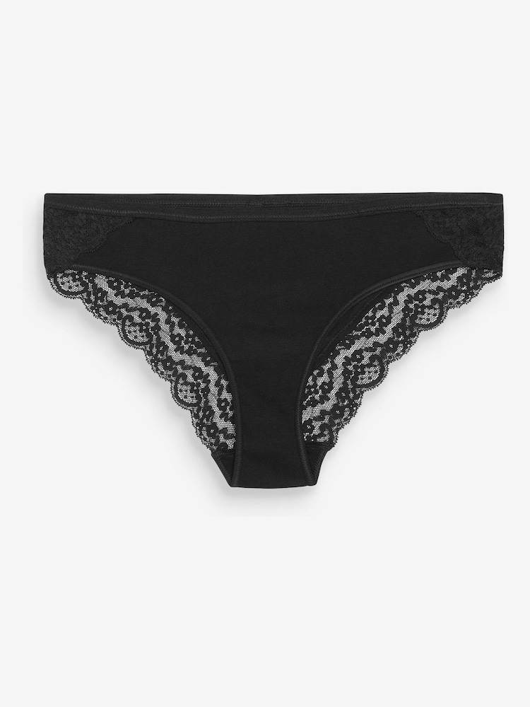 Schwarz - Unterhosen aus Spitze, 4er-Pack - Bild 2 von 2 Schwarz - Unterhosen aus Spitze, 4er-Pack - Bild 2 von 2
