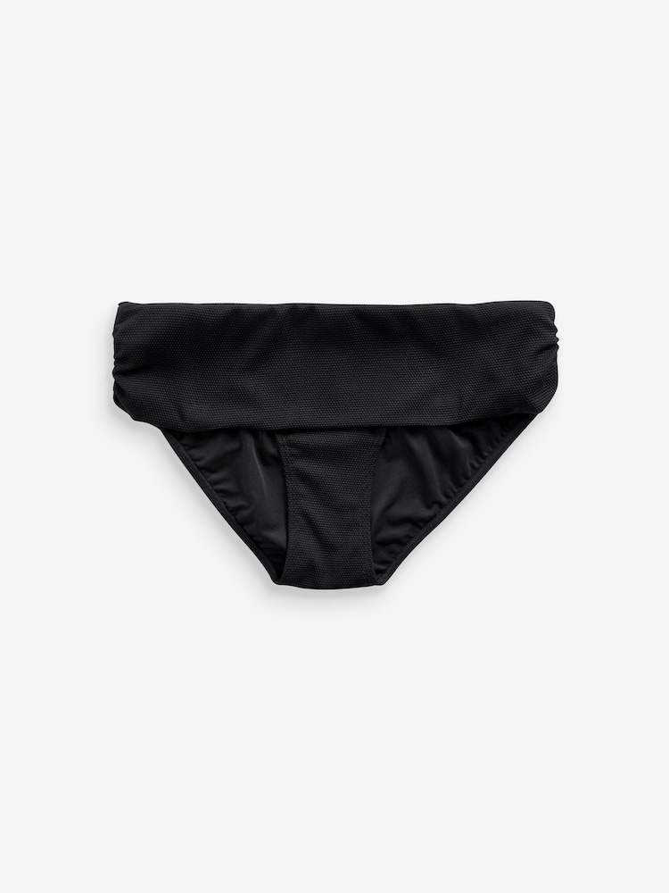 Black Roll Top Bikini Bottoms - Image 3 of 3