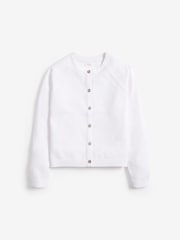 White Button-Up Cardigan (3-16yrs) - Image 1 of 3