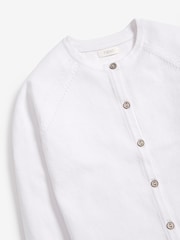 White Button-Up Cardigan (3-16yrs) - Image 3 of 3